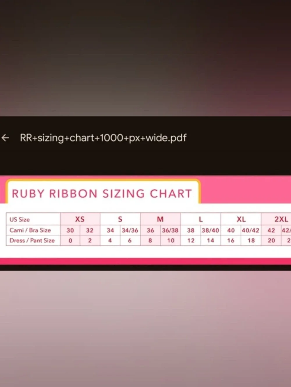 XL Ruby Ribbon Tank - Picture 6 of 6